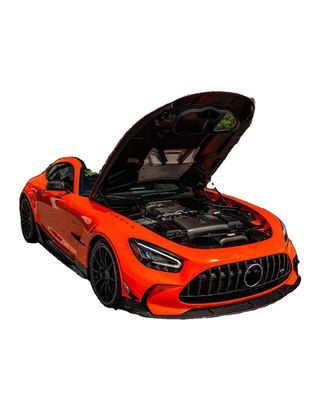 قطع غيار السيارات لميرسيدس AMG GT GTC GTS مجموعة جسم AMG GT تحديثات السلسلة السوداء الطراز الأمامي والخلفي مضارب سبويلر غطاء جسم