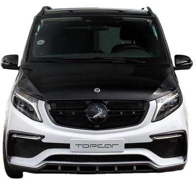 مجموعة الهيكل لبنز فيتو V260 FRP + مواد ألياف الكربون فيتو V260 تحديث TOPCAR نمط الجبهة والخلفية المقابض مجموعة الهيكل