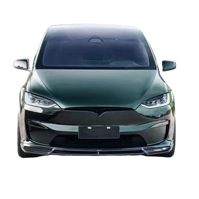 CMST Tesla Model X كيت الجسم الخضراء الداكنة Tesla Widebody Kit 2023 مضخة الشفاه الأمامية