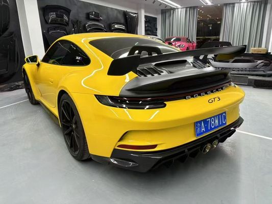 بورشه 992 جسم ألياف الكربون كيت 992 نمط GT3 الأمامية والخلفية الوقاية الجانبية تنورة سبويلر غطاء