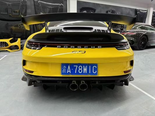 بورشه 992 جسم ألياف الكربون كيت 992 نمط GT3 الأمامية والخلفية الوقاية الجانبية تنورة سبويلر غطاء