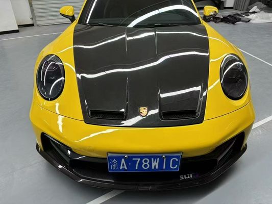 بورشه 992 جسم ألياف الكربون كيت 992 نمط GT3 الأمامية والخلفية الوقاية الجانبية تنورة سبويلر غطاء