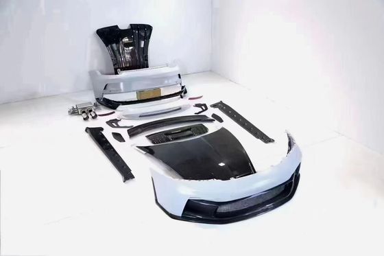 بورشه 992 جسم ألياف الكربون كيت 992 نمط GT3 الأمامية والخلفية الوقاية الجانبية تنورة سبويلر غطاء