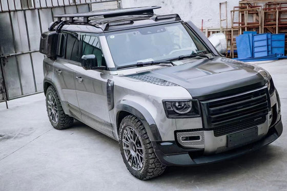 غطاء الألياف الكربونية لـ Land Rover Defender مادة الألياف الكربونية Defender تم تحديث غطاء نمط SVR