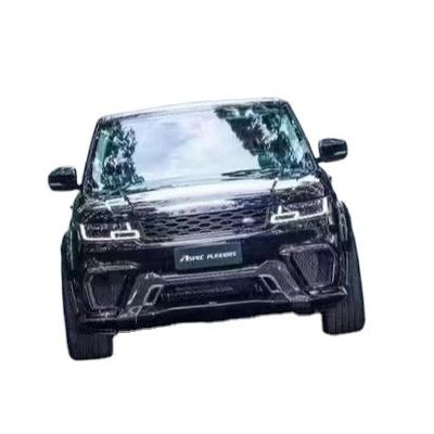 طراز ASPEC Runde CF&amp; FRP مجموعة الجسم الواسعة المصد الأمامي المصد الخلفي المصد الجانبي لـ Land Rover RANGE ROVE SPORT 2014-2017