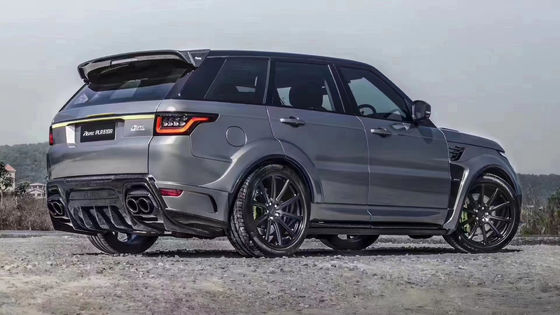 طراز ASPEC Runde CF&amp; FRP مجموعة الجسم الواسعة المصد الأمامي المصد الخلفي المصد الجانبي لـ Land Rover RANGE ROVE SPORT 2014-2017