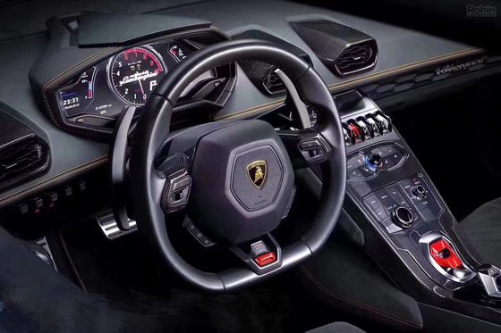 لـ Lamborghini LP580 LP610 الألياف الكربونية الداخلية LP580 LP610 OEM النمط لوحة مركز الألياف الكربونية