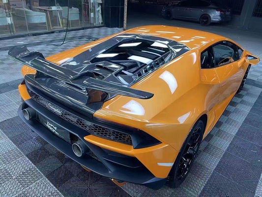 قطع غيار السيارات سبويلر ألياف الكربون لـ لامبورغيني هوراكان LP610 580 EVO ترقية أسلوب Performante سبويلر ذيل ألياف الكربون