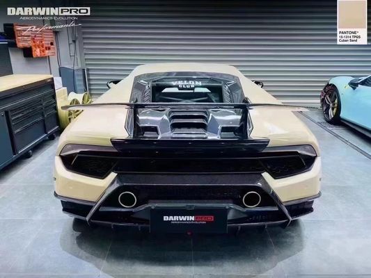 قطع غيار السيارات سبويلر ألياف الكربون لـ لامبورغيني هوراكان LP610 580 EVO ترقية أسلوب Performante سبويلر ذيل ألياف الكربون
