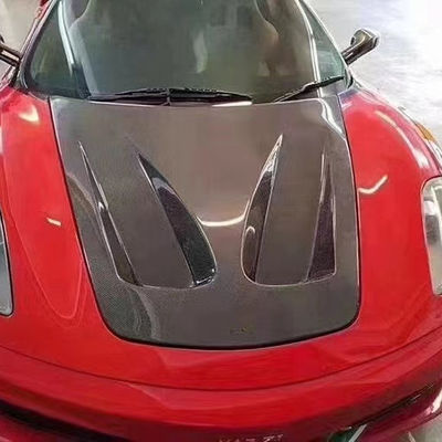 الألياف الكربونية عالية الجودة لفراري F430 الألياف الكربونية غطاء محرك غطاء محرك F430