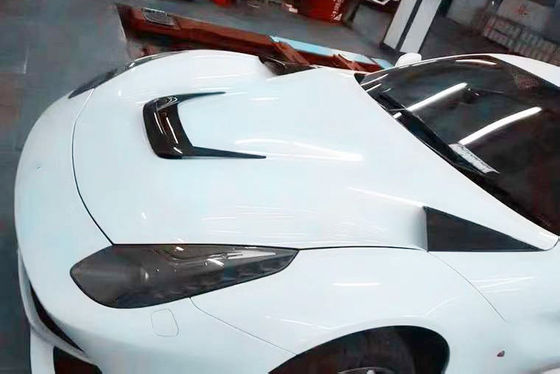 ألياف الكربون عالية الجودة لـ فيراري F12 غطاء الألياف الكربونية الزخرفة F12 مقصورة المحرك الألياف الكربونية Tuyere قطعة صغيرة