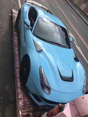 ألياف الكربون عالية الجودة لـ فيراري F12 غطاء الألياف الكربونية الزخرفة F12 مقصورة المحرك الألياف الكربونية Tuyere قطعة صغيرة
