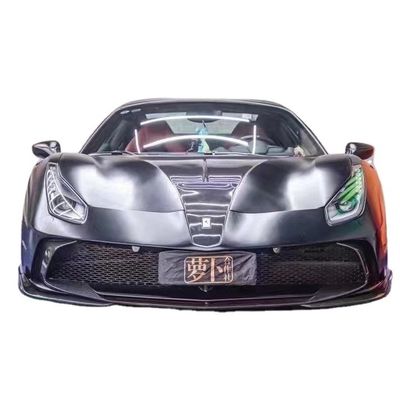 قطع غيار السيارات لـ فيراري 488 كيس الجسم 488 أحدث أسلوب MSY أمامية و خلفية مضاربة سبويلر كيس الجسم الألياف الكربونية