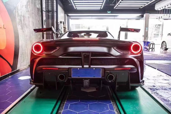 قطع غيار السيارات لـ فيراري 488 كيس الجسم 488 أحدث أسلوب MSY أمامية و خلفية مضاربة سبويلر كيس الجسم الألياف الكربونية
