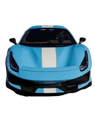 قطع غيار السيارات لـ فيراري 488 كيس الجسم 488 تحسّن من طراز بيستا أمام و خلف كيس الجسم الكربوني