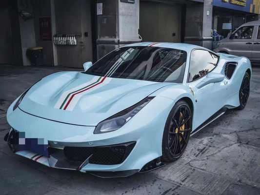 قطع غيار السيارات لـ فيراري 488 كيس الجسم 488 تحسّن من طراز بيستا أمام و خلف كيس الجسم الكربوني