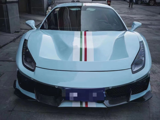 قطع غيار السيارات لـ فيراري 488 كيس الجسم 488 تحسّن من طراز بيستا أمام و خلف كيس الجسم الكربوني