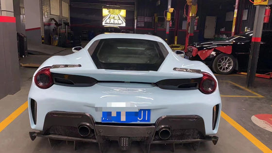 قطع غيار السيارات لـ فيراري 488 كيس الجسم 488 تحسّن من طراز بيستا أمام و خلف كيس الجسم الكربوني