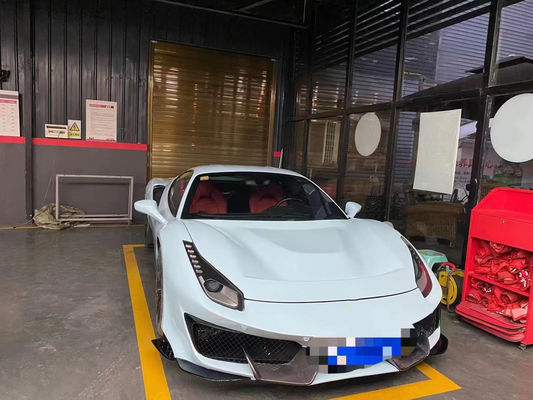قطع غيار السيارات لـ فيراري 488 كيس الجسم 488 تحسّن من طراز بيستا أمام و خلف كيس الجسم الكربوني