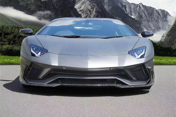 مجموعة جسم الألياف الكربونية للامبورغيني LP740S LP740S ترقية ترقية أسلوب MSY المبرحة الأمامية المنتشر المفسد