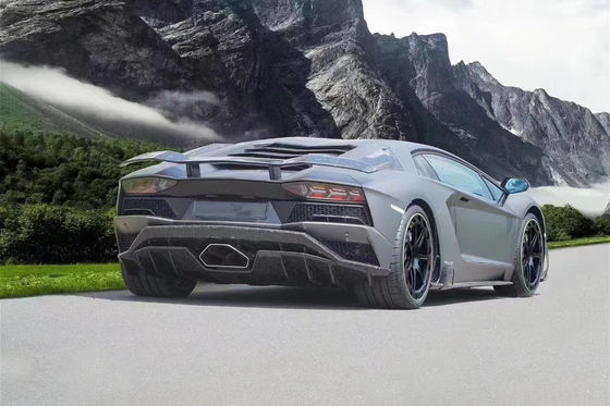مجموعة جسم الألياف الكربونية للامبورغيني LP740S LP740S ترقية ترقية أسلوب MSY المبرحة الأمامية المنتشر المفسد