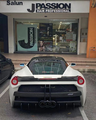 قطع غيار السيارات لـ فيراري 458 كيس الجسم 458 تحديث ميشا أسلوب الأمام والخلفية المقابس الجانبية السترة غطاء السباحة كيس الجسم