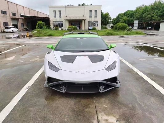 مجموعة جسم STP الألياف الكربونية لـ Lamborghini Huracan LP580 LP610 الألياف الكربونية الأمامية والخلفية