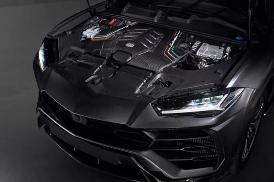 2019 Black Lamborghini Body Kit Dry Carbon Fiber Engine درع الحراسة الداخلية