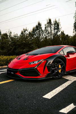 580 لامبورغيني كيس جسم ألياف الكربون DW Style Lp610 كيس جسم سبويلر كيس واسع الجسم