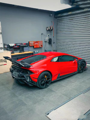 580 لامبورغيني كيس جسم ألياف الكربون DW Style Lp610 كيس جسم سبويلر كيس واسع الجسم