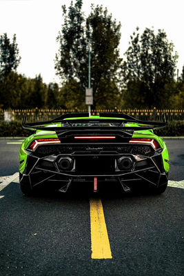 580 لامبورغيني كيس جسم ألياف الكربون DW Style Lp610 كيس جسم سبويلر كيس واسع الجسم