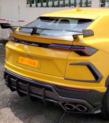 2018 - 2019 Lamborghini Body Kit SVJ أسلوب كربون فائبر سبويلر جناح PP