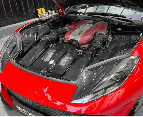 قطع غيار السيارات لـ فيراري 812 داخلية ألياف الكربون 812 حراسة فتحة محرك ألياف الكربون