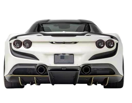 قطع غيار السيارات لـ فيراري F8 كيس جسم ألياف الكربون F8 ترقية Novi Style Diffuser Diffuser Carbon Fiber