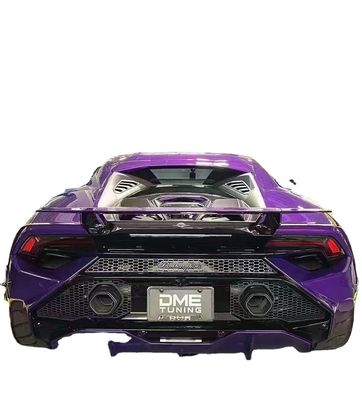 LP580 LP610 لامبورغيني هوراكان إيفو كيس جسم تيكنيكا النمط الكربون الألياف سبويلر الجناح