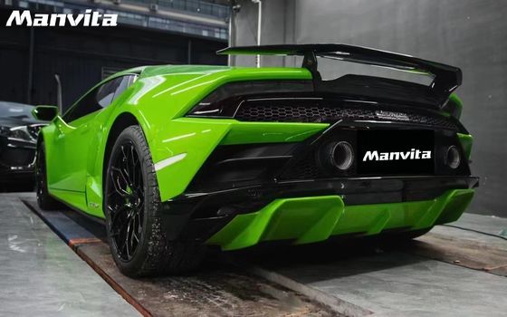LP580 LP610 لامبورغيني هوراكان إيفو كيس جسم تيكنيكا النمط الكربون الألياف سبويلر الجناح