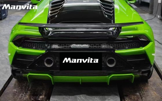LP580 LP610 لامبورغيني هوراكان إيفو كيس جسم تيكنيكا النمط الكربون الألياف سبويلر الجناح