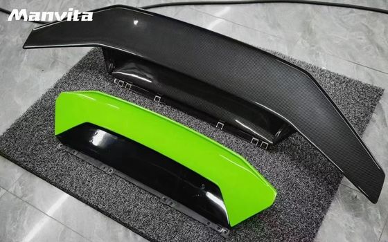 LP580 LP610 لامبورغيني هوراكان إيفو كيس جسم تيكنيكا النمط الكربون الألياف سبويلر الجناح