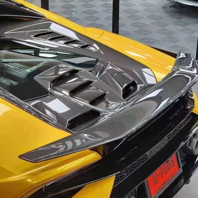 LP580 LP610 لامبورغيني هوراكان إيفو كيس جسم تيكنيكا النمط الكربون الألياف سبويلر الجناح