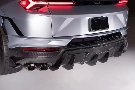 URUS مجموعة الكربون للجسم Vors Style كربون الألياف الأمامية ليب Diffuser Spoiler Widebody Kit