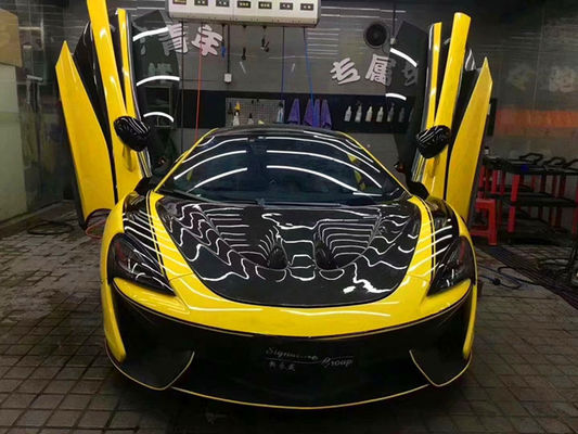 الألياف الكربونية عالية الجودة لمكلارين 570S 540C 650S 600LT تحديث P1 النمط الجاف الألياف الكربونية غطاء غطاء