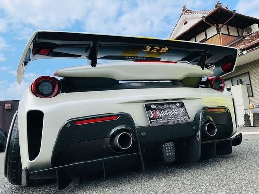 كربون فائبر واسع الجسم فيراري 488pista سبويلر كربون فائبر سبويلر جناح
