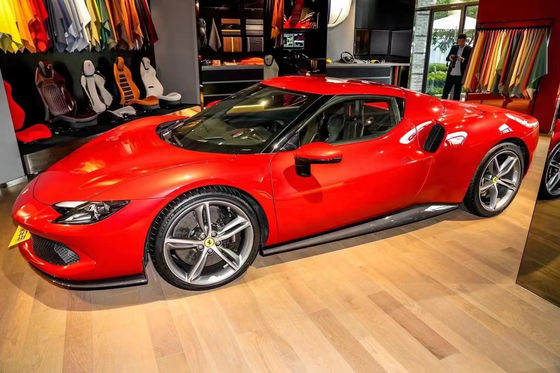 296 فيراري عريضة الجسم مجموعة OEM الألياف الكربونية لوحة حماية المحرك
