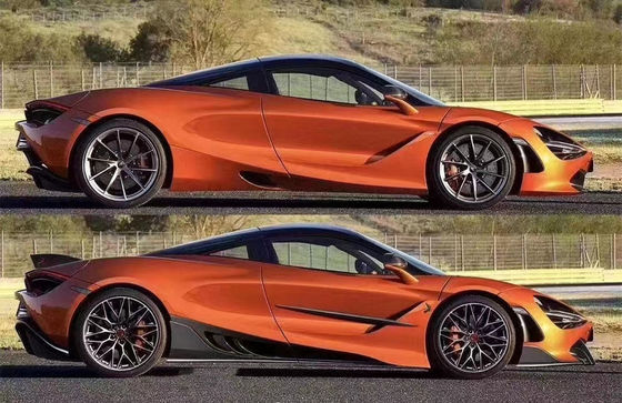 كيت جسم الألياف الكربونية لـ McLaren 720S 720 تم ترقيته TOPCAR Style الجبهة المبرحة الخلفية المنتشر الغطاء