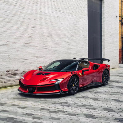 SF90FXX فيراري SF90 مجموعة الجسم الأمامية والخلفية سيارة المصد الجانبي السترة غطاء الخلفية