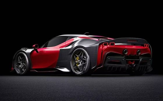 SF90 فراري كربون كيت جسم 2021 عريض الجسم أدوات ZE نمط قوس العجلات