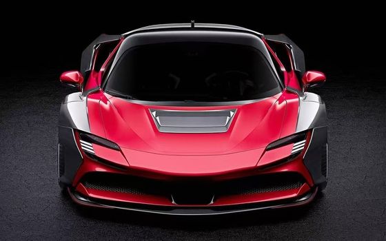 SF90 فراري كربون كيت جسم 2021 عريض الجسم أدوات ZE نمط قوس العجلات