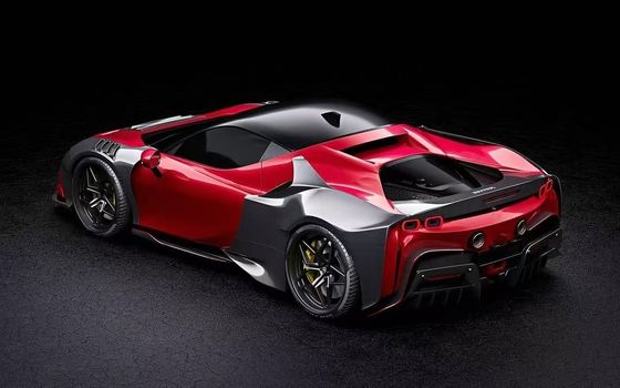 SF90 فراري كربون كيت جسم 2021 عريض الجسم أدوات ZE نمط قوس العجلات