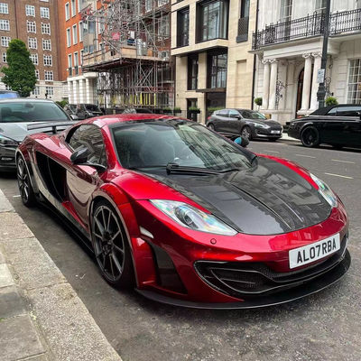 MP4 12C مكلارن كيت جسم MSY النمط الأمامي الخلفي المصد الفضائي كيت واسع الجسم الأحمر الأسود
