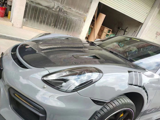 منتجات ألياف الكربون لشركة بورشه 981 بوكسستر غطاء فتحة محرك ألياف الكربون 981 2013-2015
